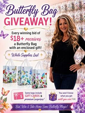 Unlisted Item: May 2-3, Mystery Butterfly Bags of Gifts (gift cards & MORE!) 🦋🎁